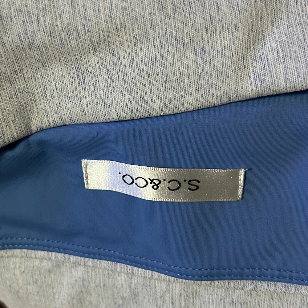 SC & Co Athletic Skort Light Blue Heathered Tummy Control Stretch Pockets Medium - Picture 6 of 7